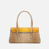 Liviana Two Tone Croc Effect Shoulder Bag