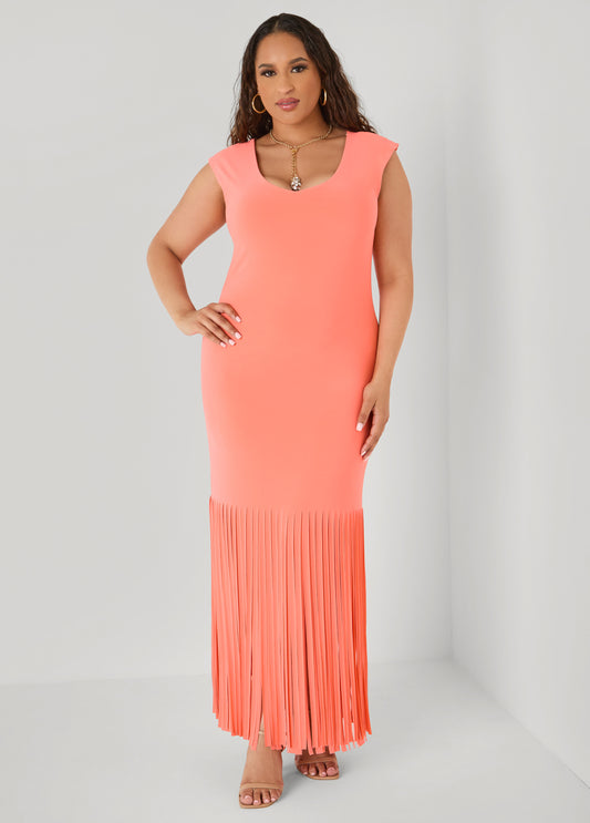 Fringed Maxi Dress