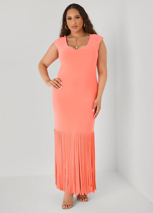 Fringed Maxi Dress