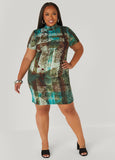 Printed Bodycon Dress