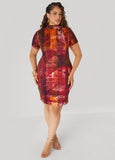 Printed Bodycon Dress