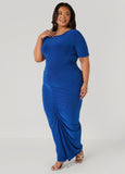 Ruched Maxi Bodycon Dress
