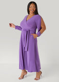 Split Sleeve A Line Maxi Dress