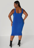 Square Neck Midi Tank Dress