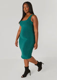 Square Neck Bodycon Tank Dress
