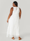 Pompom Gauze Maxi Dress
