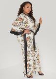 Floral Faux Wrap Jumpsuit