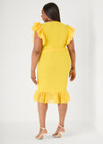 Tiered Tulle Sheath Dress