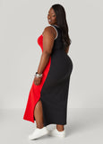 Two Tone Tank Maxi Dress