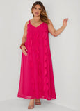 Applique Embellished Maxi Dress