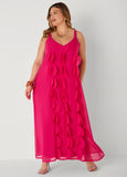 Applique Embellished Maxi Dress