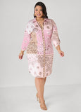 Bandana Print Shirt Dress