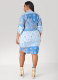 Bandana Print Shirtdress