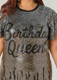 Birthday Queen Ombre Sequin Dress
