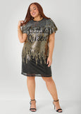 Birthday Queen Ombre Sequin Dress