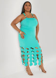 Embellished Cutout Bodycon Dress