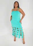 Embellished Cutout Bodycon Dress