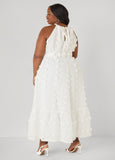 Pompom Gauze Maxi Dress