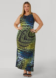 Tribal Print Maxi Dress