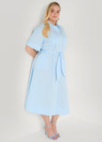 Striped A Line Midaxi Shirtdress