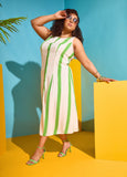 Striped Maxi Shirtdress