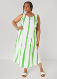 Striped Maxi Shirtdress