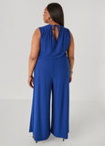 Wide Leg Tie Back Jumpsuit
