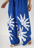 Strapless Leaf Print Jumpsuit