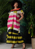 Off The Shoulder Striped Dress