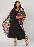 Printed Open Front Duster