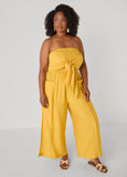 Strapless Tie Front Jumpsuit