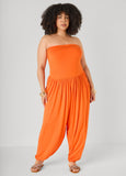 Strapless Harem Leg Jumpsuit