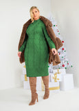 Plus Size Cable Knit Sweater Dress Plus Size Midi Dress