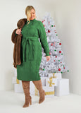Plus Size Cable Knit Sweater Dress Plus Size Midi Dress