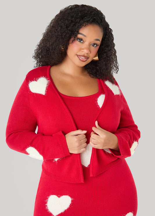 Heart Knitted Bolero