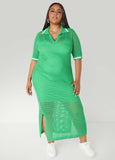 Open Knit Maxi Dress
