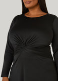 Knotted Midaxi A Line Dress
