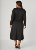 Knotted Midaxi A Line Dress