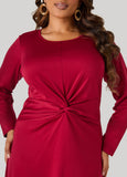 Knotted A Line Midaxi Dress