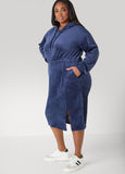 Hooded Velour Dress