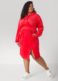 Hooded Velour Dress