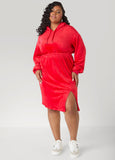 Hooded Velour Dress