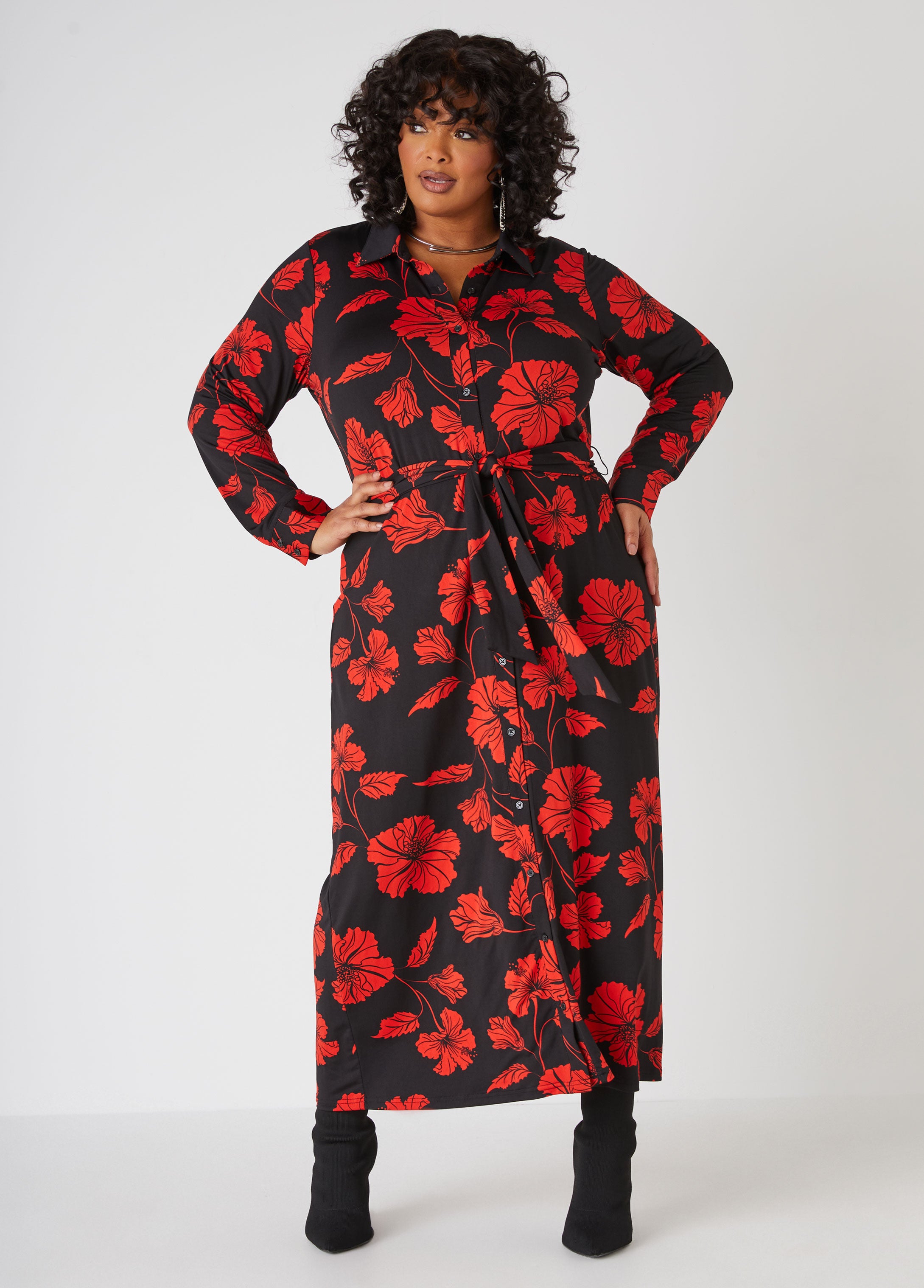 Plus Size Dress Plus Size Maxi Dress Plus Size Floral Knit