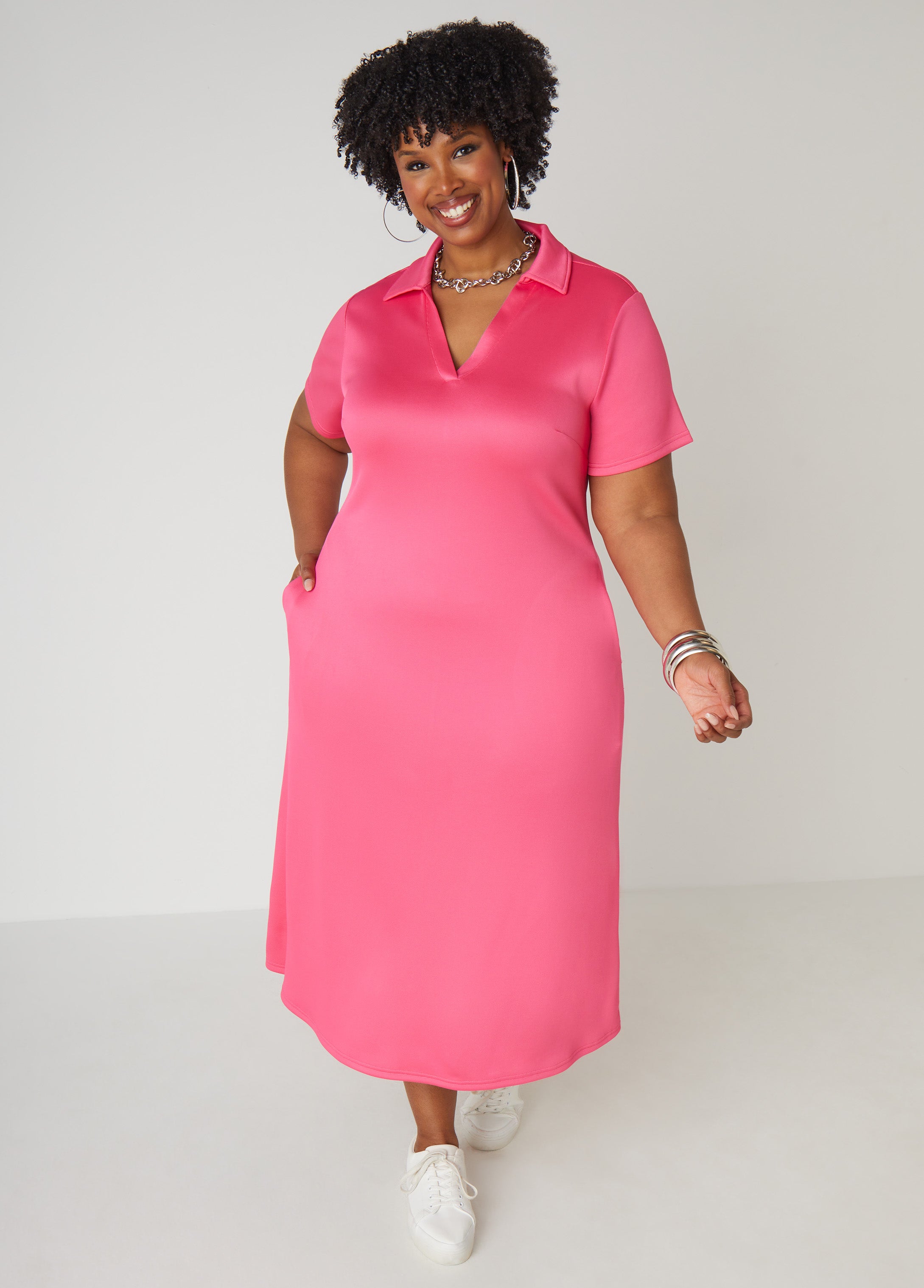 Polo Shirt Dress Tommy Hilfiger Plus Size Women's Dresses