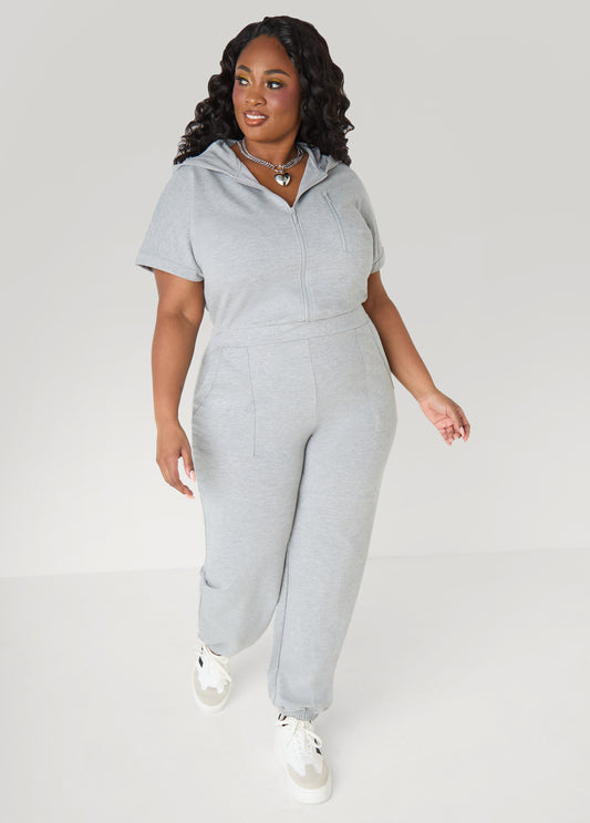 French Terry Joggers Jumpsuit