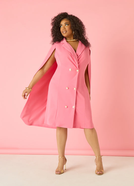 Cape Blazer Dress