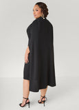 Caped Blazer Dress