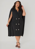 Caped Blazer Dress