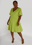 Flutter Sleeved A Line Dress