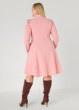 Cutout Tie Neck A Line Dress